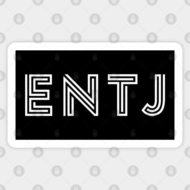 ENTJ ver. 2 Sticker by Teeworthy Designs